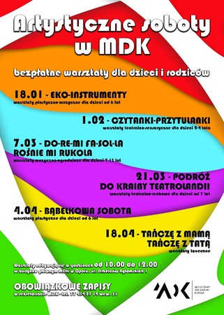 Artystyczne soboty w MDK 2019-20