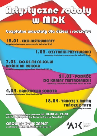 Artystyczne soboty w MDK 2020