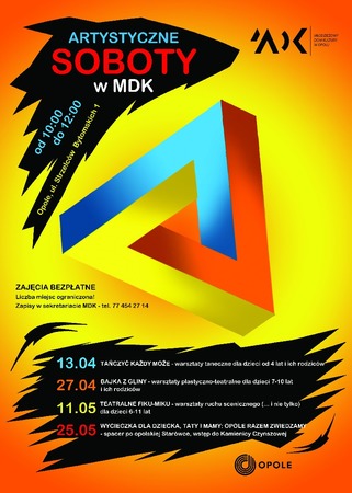 Artystyczne soboty w MDK (plakat 4)
