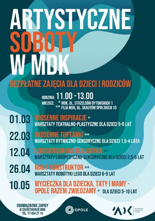 Artystyczne soboty wiosna 2025 (plakat)