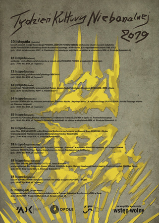 Tydzień Kultury Niebanalnej 2019 (plakat)