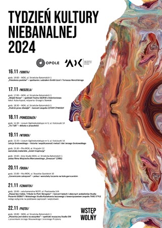 Tydzień Kultury Niebanalnej 2024 (plakat)