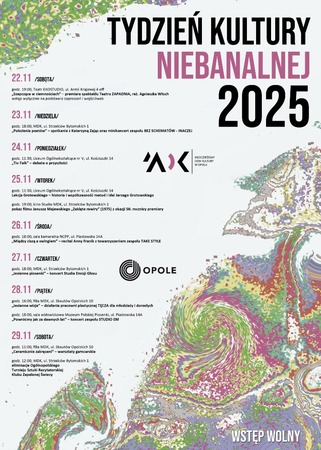 Tydzień Kultury Niebanalnej 2025 (plakat)
