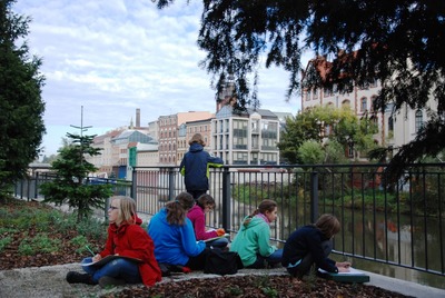 Opole kredką rysowane