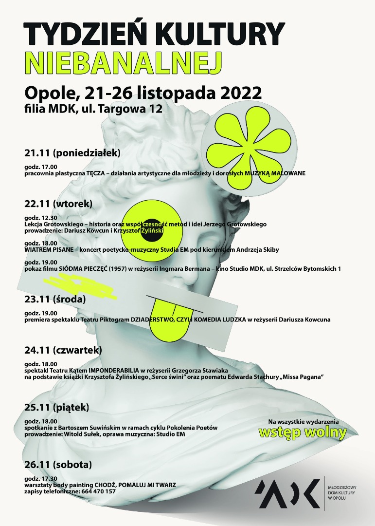 Tydzień Kultury Niebanalnej 2022 (plakat)