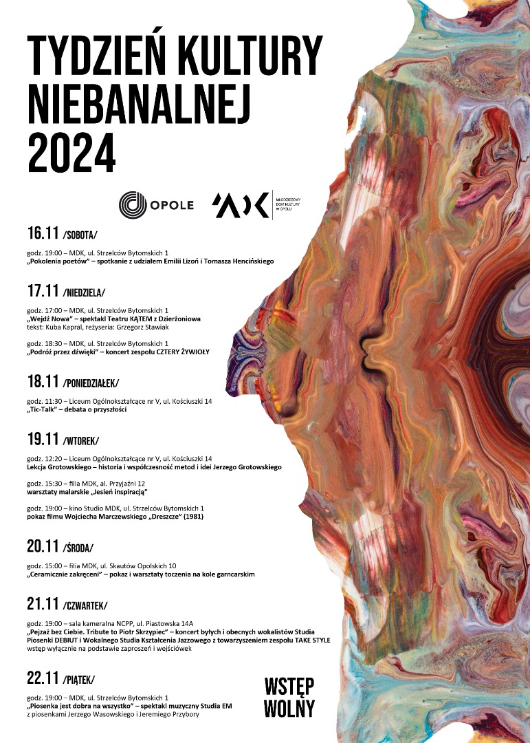 Tydzień Kultury Niebanalnej 2024 (plakat)