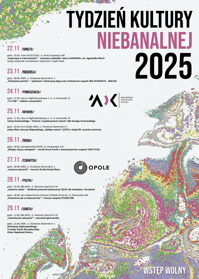 Tydzień Kultury Niebanalnej 2025 (plakat)