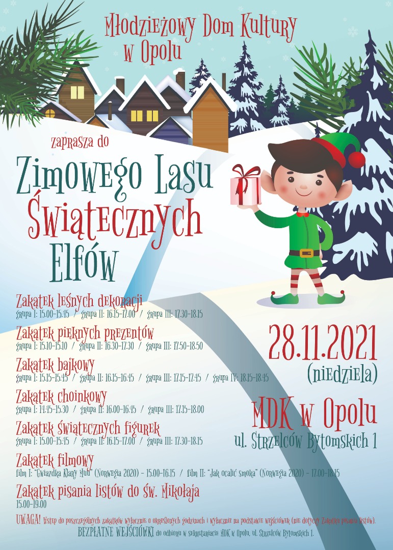 Zimowy Las Świątecznych Elfów